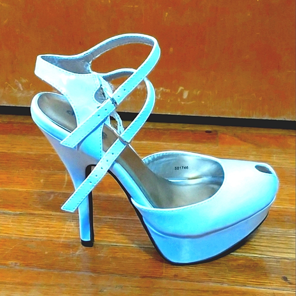 White 4-inch heels
